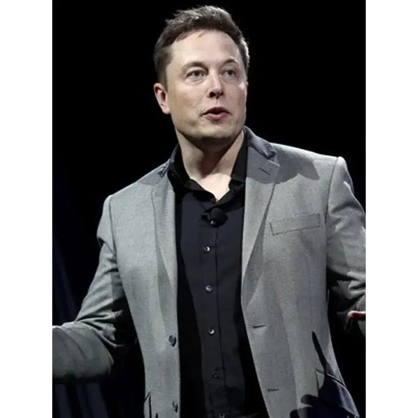 Elon Musk Grey Blazer