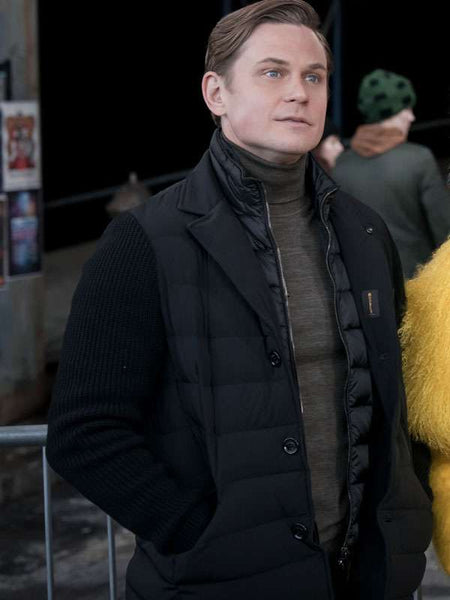 Billy Magnussen Elsbeth S02 Black Puffer Jacket