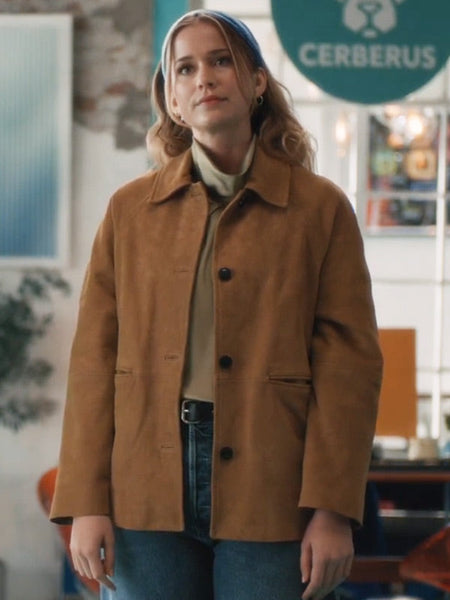 Elsbeth S01 Elizabeth Lail Brown Jacket