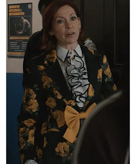 Elsbeth S03 Carrie Preston Floral Yellow Bow Blazer