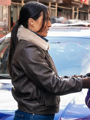 Emily Alabi FBI S07 Leather Jacket