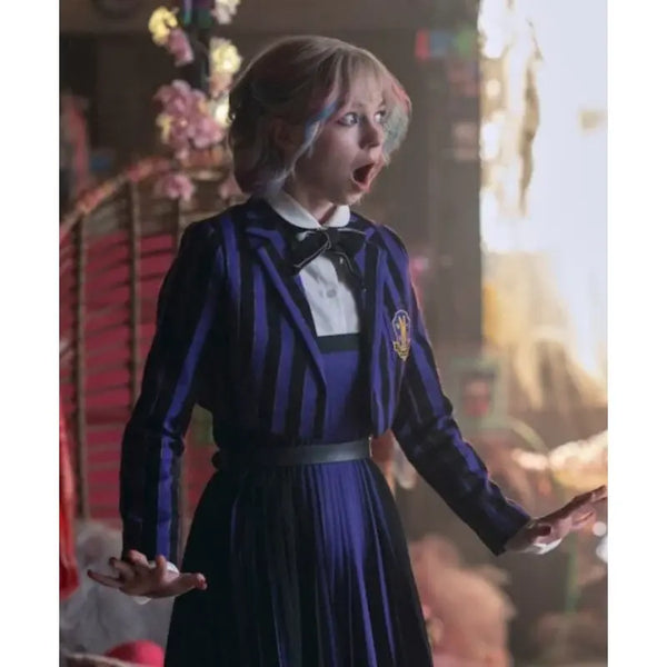 Emma Myers Wednesday S02 Purple Blazer