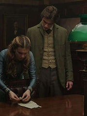 Louis Partridge Enola Holmes 2 Green Coat