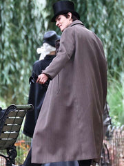 Louis Partridge Enola Holmes 2 Grey Trench Coat
