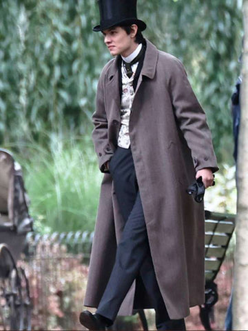 Louis Partridge Enola Holmes 2 Grey Trench Coat