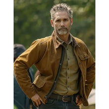 Eric Bana Untamed 2025 Brown Jacket