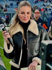 Erin Andrews Black Leather Jacket
