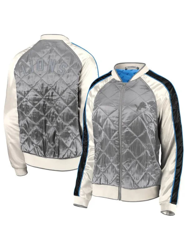 Erin Andrews Detroit Lions Gray Women's Jacket