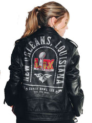 Erin Andrews Super Bowl LIX New Orleans Jacket