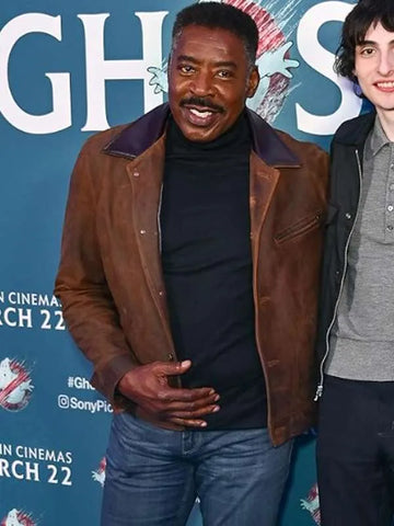 Ernie Hudson Ghostbusters Frozen Empire 2024 Leather Jacket