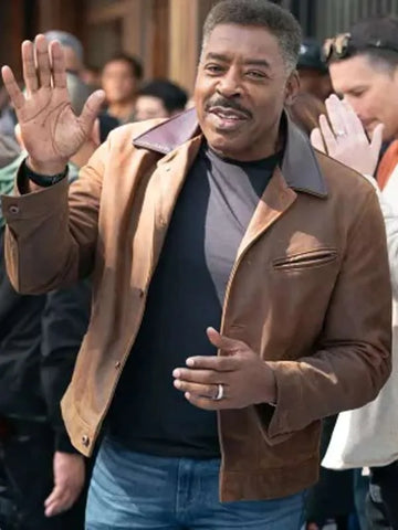 Ernie Hudson Ghostbusters Frozen Empire 2024 Leather Jacket