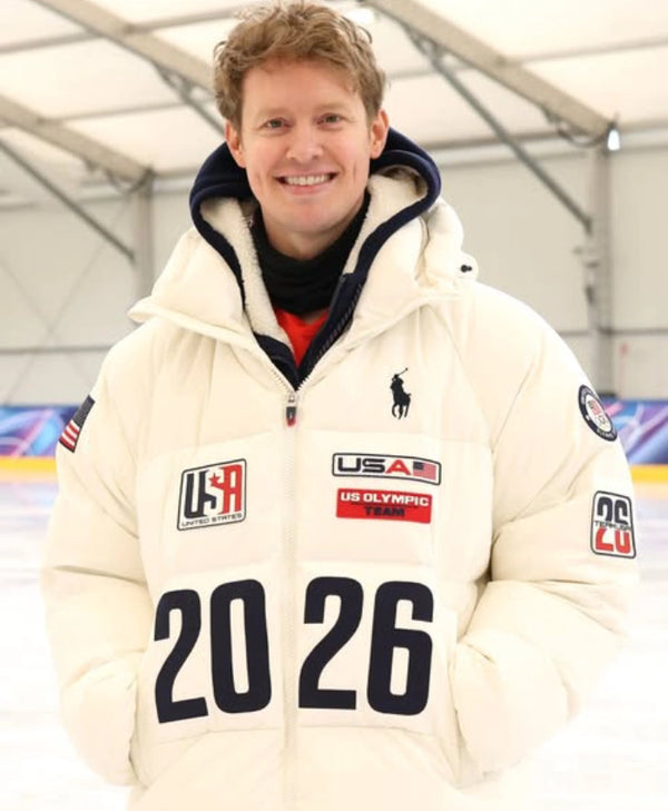 Evan Bates Olympics Team USA Flagbearer Jacket