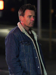 Ewan McGregor Bleeding Love 2024 Blue Denim Jacket