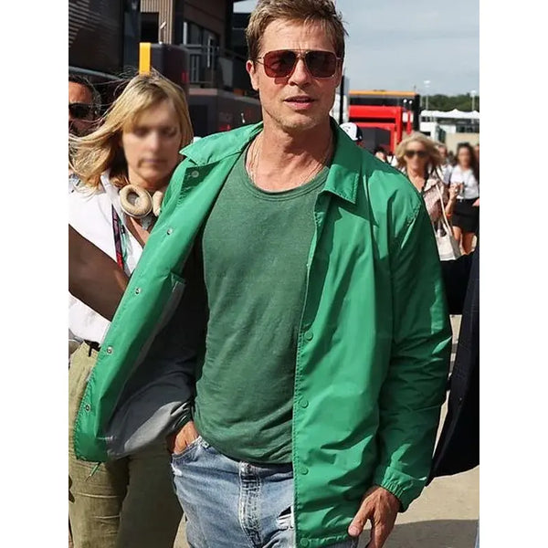 F1 Brad Pitt Green Jacket