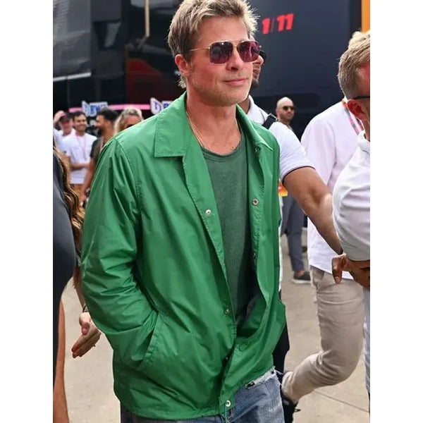 F1 Brad Pitt Green Jacket