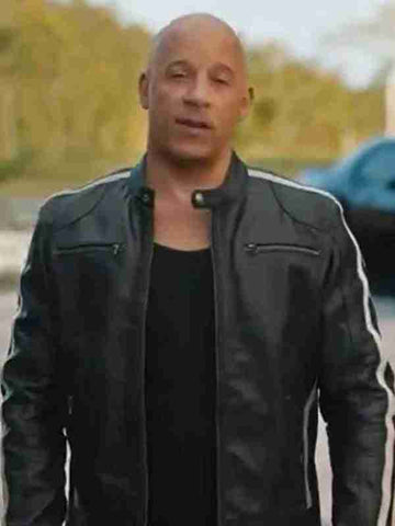 F9 Vin Diesel Black Leather Jacket