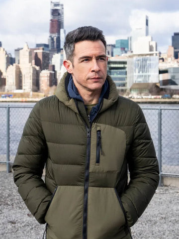 FBI S06 Stuart Scola Green Puffer Jacket