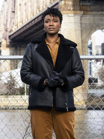 FBI S06 Tiffany Wallace Black Leather Jacket