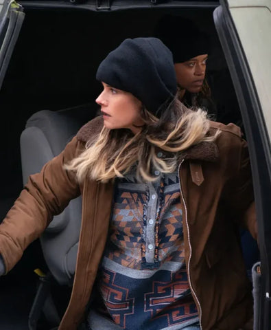 FBI Maggie Bell Suede Leather Jacket
