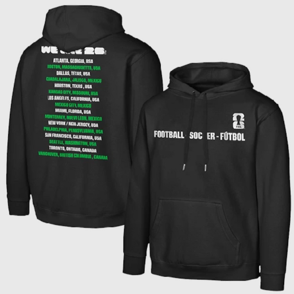 FIFA World Cup 2026 Graphic Black Hoodie