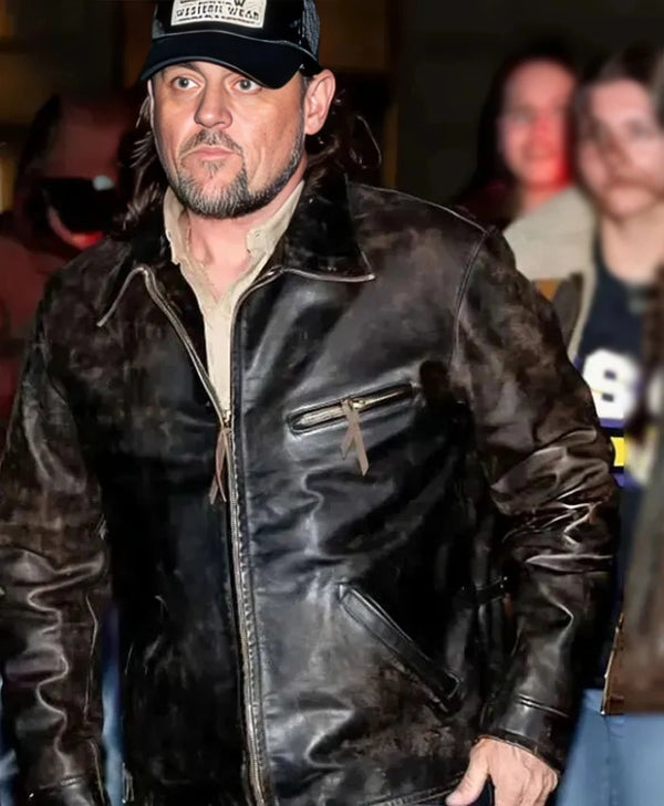 FW 2026 Jeremy Dufrene Brown Leather Jacket