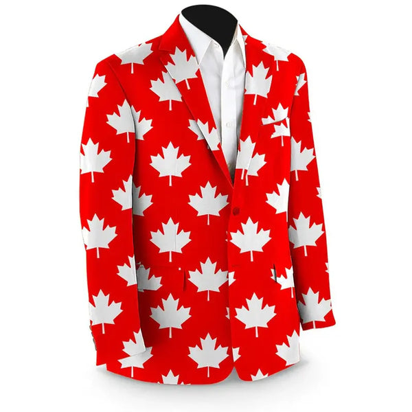 Fairway Canada Maple Leaf Red Blazer