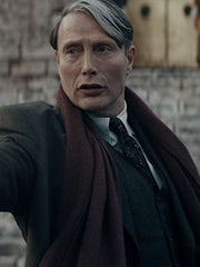 Mads Mikkelsen Fantastic Beasts: The Secrets of Dumbledore Black Wool Coat