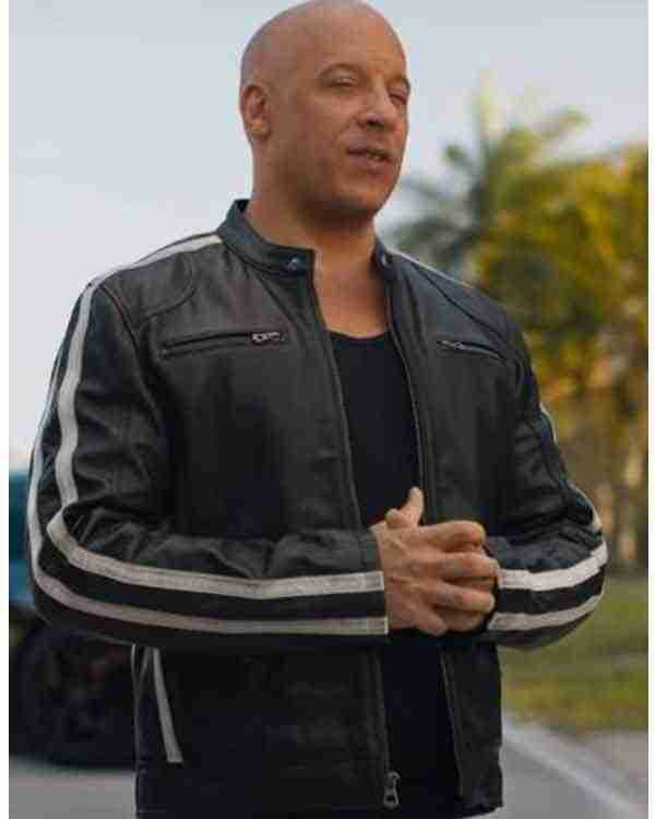 Fast & Furious 9 Vin Diesel Black Leather Jacket