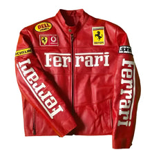 Ferrari Motorcycle Red Racing Jacket