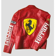 Ferrari Motorcycle Red Racing Jacket