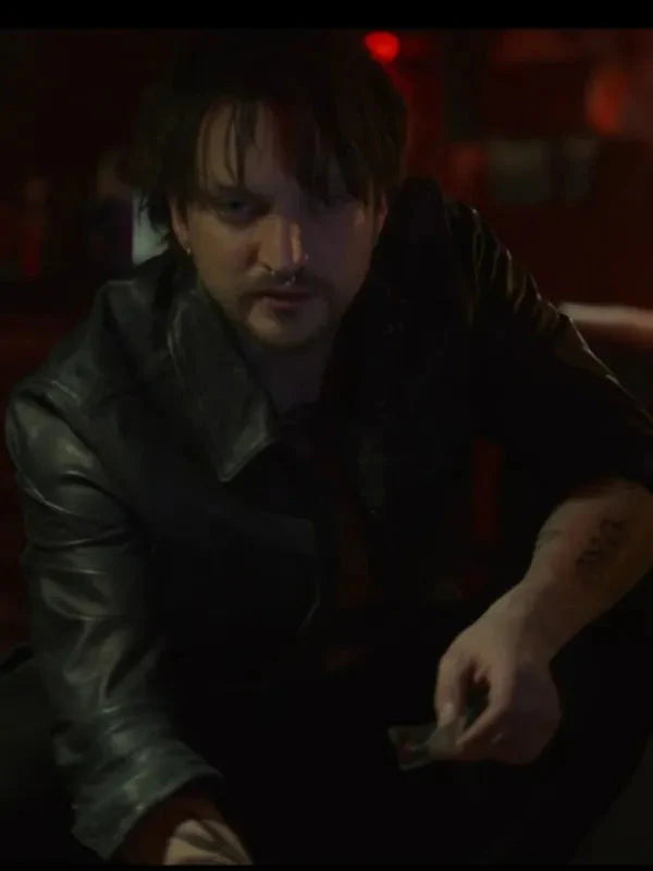 Richard Harmon Black Leather Jacket – Bloodlines Final Destination Style