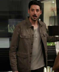 Found S02 Karan Oberoi Brown Cotton Jacket