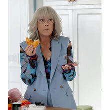 Freakier 2025 Friday Jamie Lee Curtis Blue Blazer