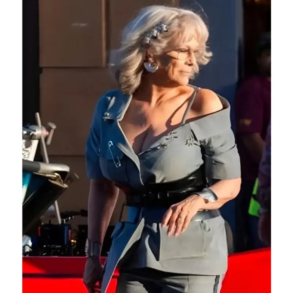 Freakier Friday 2025 Jamie Lee Curtis Grey Jacket