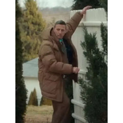 Tim Robinson Friendship 2025 Brown Puffer Jacket