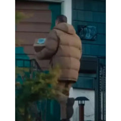 Tim Robinson Friendship 2025 Brown Puffer Jacket