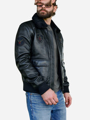 Pedro Black US Navy G1 Flight Jacket
