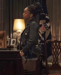 G20 Marsai Martin Black Leather Jacket