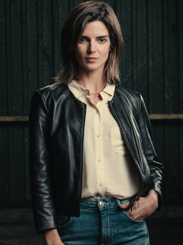 Gangs Of Galicia S01 Clara Lago Black Leather Jacket