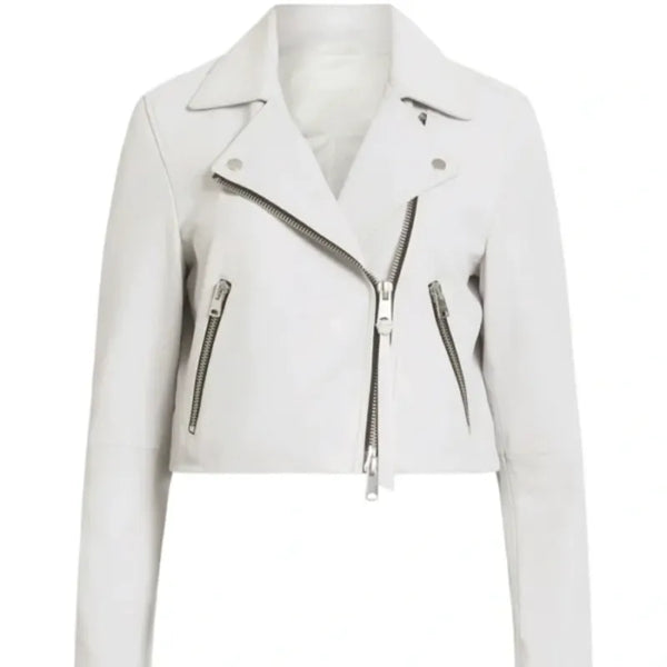 Gen V S02 Maia Jae White Leather Jacket