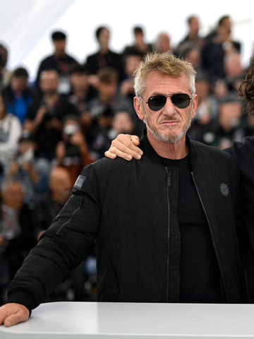 Sean Penn Asphalt City 2024 Black Bomber Jacket