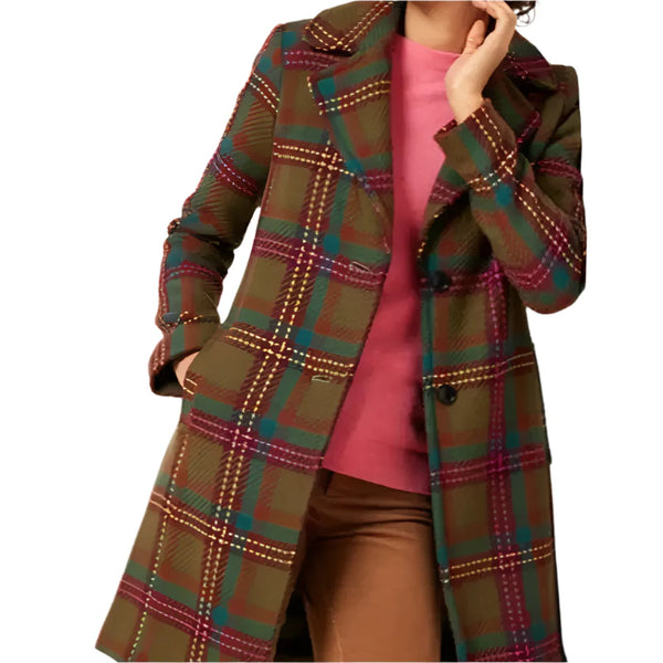General Hospital Diane Miller Plaid Coat