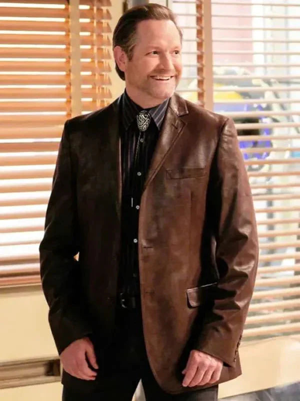 Fred Fagenbacher Georgie and Mandys First Marriage Leather Blazer