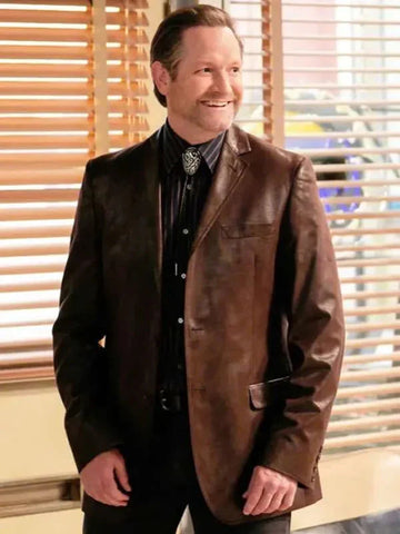 Fred Fagenbacher Georgie and Mandys First Marriage Leather Blazer