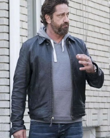 Gerard Butler Den Of Thieves 2 Pantera Black Jacket