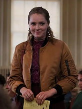 Amy Forsyth Coda Brown Bomber Jacket