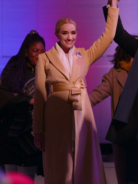 Brianne Howey Ginny & Georgia Brown Wool Coat