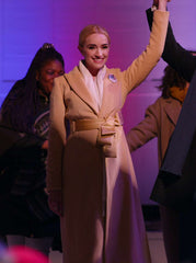 Brianne Howey Ginny & Georgia Brown Wool Coat
