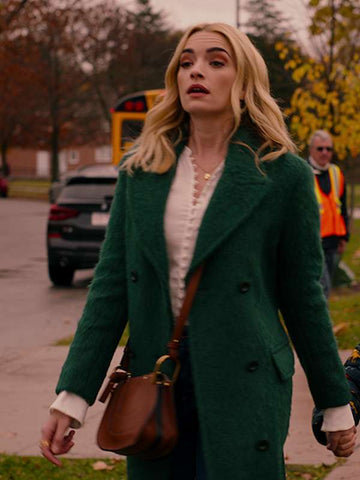 Brianne Howey Ginny & Georgia Green Trench Coat