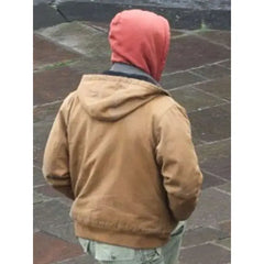 Glen Powell The Running Man Brown Jacket